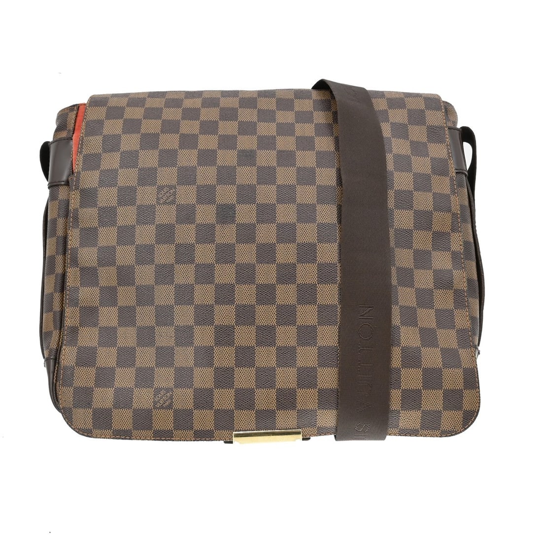 Louis Vuitton Bastille Damier Canvas Messenger Shoulder Bag Brown N45258: Louis Vuitton Bastille Damier Canvas Messenger Shoulder Bag Brown N45258 This Louis Vuitton Bastille messenger bag features the brand's iconic check pattern in brown Damier canvas leather. Designed wi