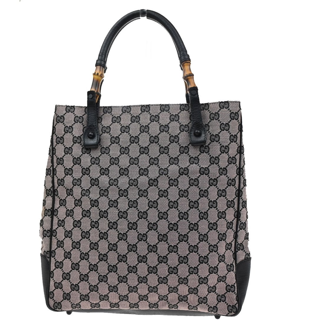 Pink Gucci Canvas Shoulder Tote Bamboo Handle 30cm x 32cm x 9cm: Pink Gucci Canvas Shoulder Tote Bamboo Handle 30cm x 32cm x 9cm This pre-owned Gucci Bamboo tote bag for women features a pink canvas exterior and a shoulder strap design. It is crafted in Italy and o