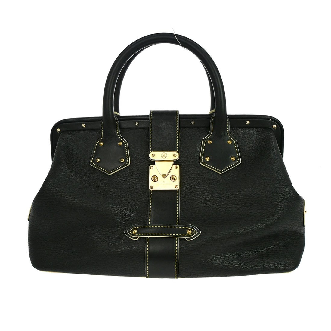 Louis Vuitton Suhali Angenieux PM Black Studded Leather Handbag M91805 (1 of 11)