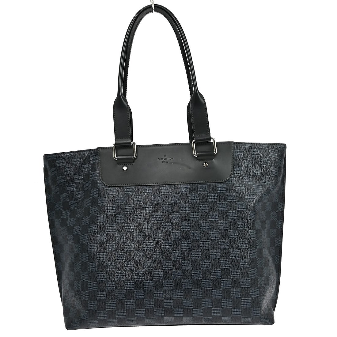 Louis Vuitton Cabas Voyage Damier Cobalt Canvas Tote Bag N41397: Louis Vuitton Cabas Voyage Damier Cobalt Canvas Tote Bag N41397 This Louis Vuitton Cabas Voyage tote bag features the iconic Damier Cobalt canvas exterior with navy leather handles and silver-tone har
