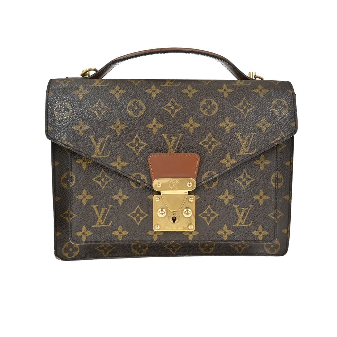 Louis Vuitton Monceau 28 Brown Monogram Canvas Medium Business Handbag: Louis Vuitton Monceau 28 Brown Monogram Canvas Medium Business Handbag The Louis Vuitton Monogram Monceau 28 is a vintage medium-sized business handbag crafted from brown monogram canvas. It features 