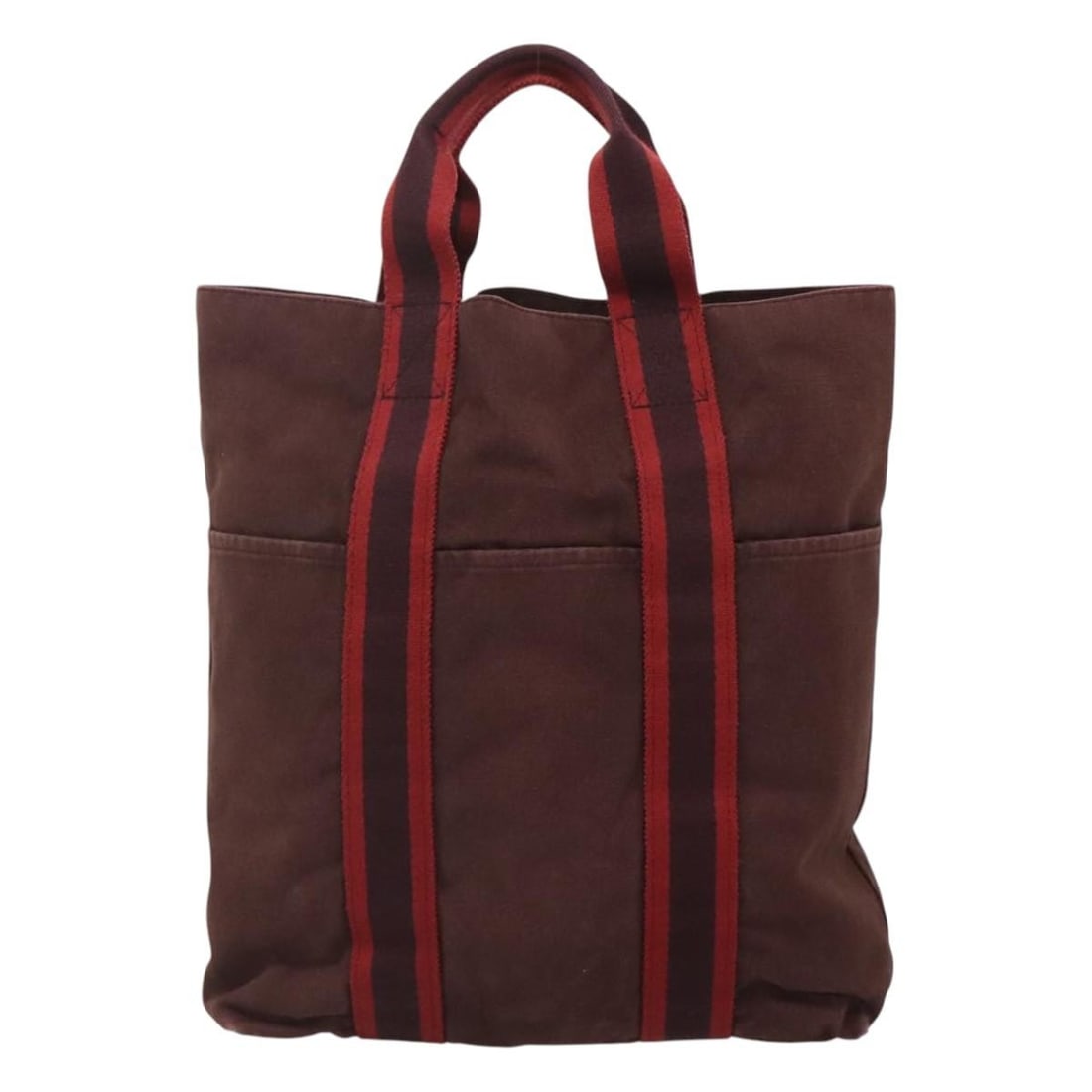 Fourre-tout Herline Burgundy Canvas Tote Bag by Hermes: Fourre-tout Herline Burgundy Canvas Tote Bag by Hermes The Hermes Fourre-tout Herline is a women's tote bag crafted from burgundy canvas. It features a spacious design suitable for daily use. This bag