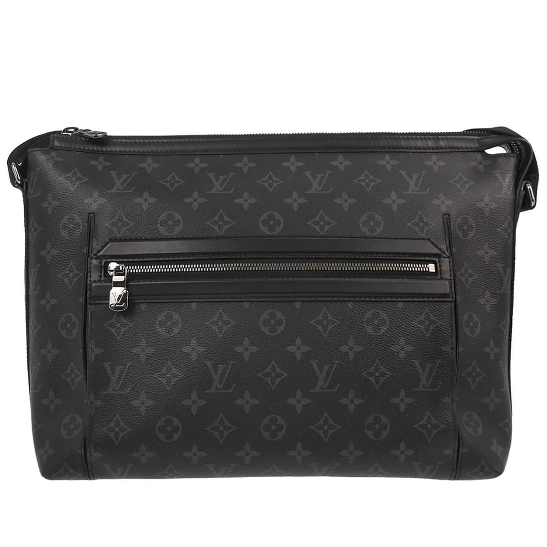 Louis Vuitton Odyssey Messenger MM Monogram Eclipse Canvas Shoulder Bag: Louis Vuitton Odyssey Messenger MM Monogram Eclipse Canvas Shoulder Bag This Louis Vuitton Odyssey Messenger MM features the iconic Monogram Eclipse canvas leather in black, complemented by logo accen