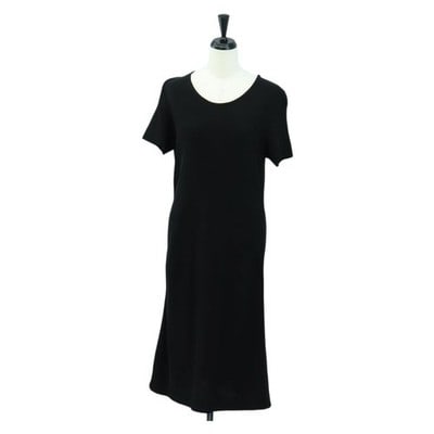 Salvatore Ferragamo black cotton shirt dress size M (1 of 7)