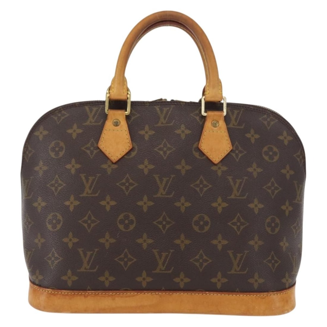 Louis Vuitton Monogram Canvas Alma Brown Handbag 31cm x 24cm x 17cm: Louis Vuitton Monogram Canvas Alma Brown Handbag 31cm x 24cm x 17cm The Louis Vuitton Alma Handbag in brown monogram canvas is designed for women and features a structured silhouette. The exterior sho