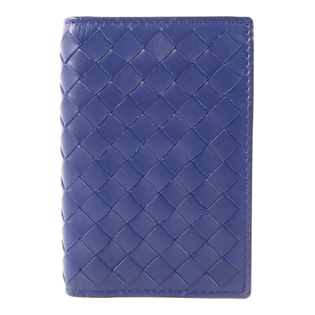 Bottega Veneta Navy Lambskin Card Holder Unisex: Bottega Veneta Navy Lambskin Card Holder Unisex This Bottega Veneta card case is crafted from navy lambskin leather and designed for unisex use. It features a sleek and compact style, ideal for carryi