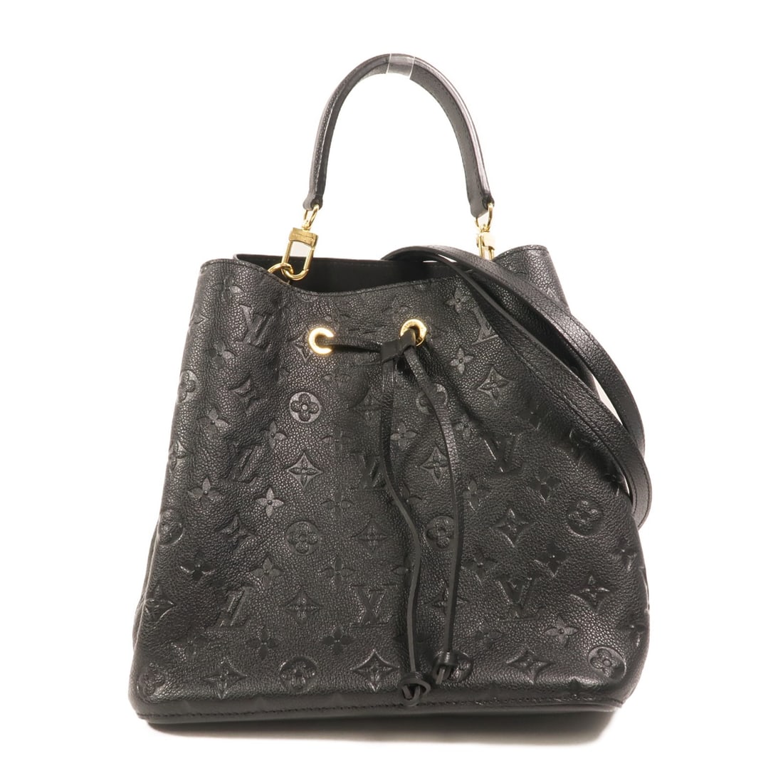 Louis Vuitton NeoNoe MM Monogram Empreinte Black Calfskin Shoulder Bag: Louis Vuitton NeoNoe MM Monogram Empreinte Black Calfskin Shoulder Bag This Louis Vuitton NeoNoe MM 2-way shoulder bag features a classic monogram empreinte design crafted from black calfskin leather.