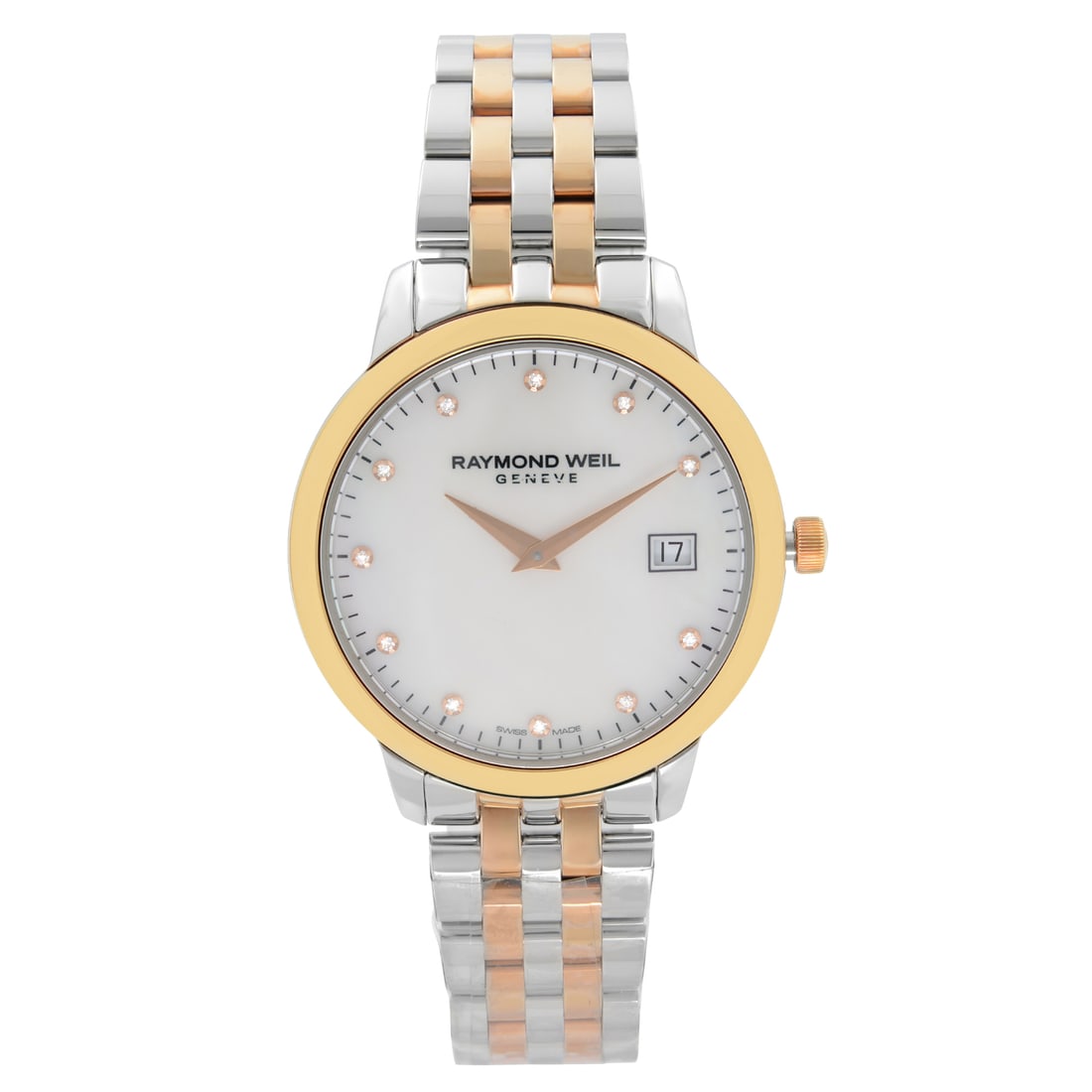 Raymond Weil Toccata Quartz Ladies Watch Mother of Pearl Dial 5388-SP5-97081: Raymond Weil Toccata Quartz Ladies Watch Mother of Pearl Dial 5388-SP5-97081 The Raymond Weil Toccata is a stunning quartz wristwatch, perfect for dress and formal occasions. It features a round case 