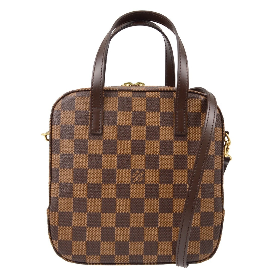 Louis Vuitton Damier Spontini 2-Way Handbag N48021 with Red Leather Lining: Louis Vuitton Damier Spontini 2-Way Handbag N48021 with Red Leather Lining This exquisite Louis Vuitton Damier Spontini 2-way handbag combines luxury and functionality, perfect for casual occasions. C