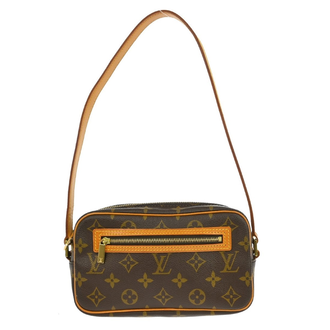 Louis Vuitton Cite Monogram Canvas Shoulder Bag M51183 Brown Vintage: Louis Vuitton Cite Monogram Canvas Shoulder Bag M51183 Brown Vintage This Louis Vuitton Pochette Cite shoulder bag features the brand's signature monogram canvas leather exterior with double brown han