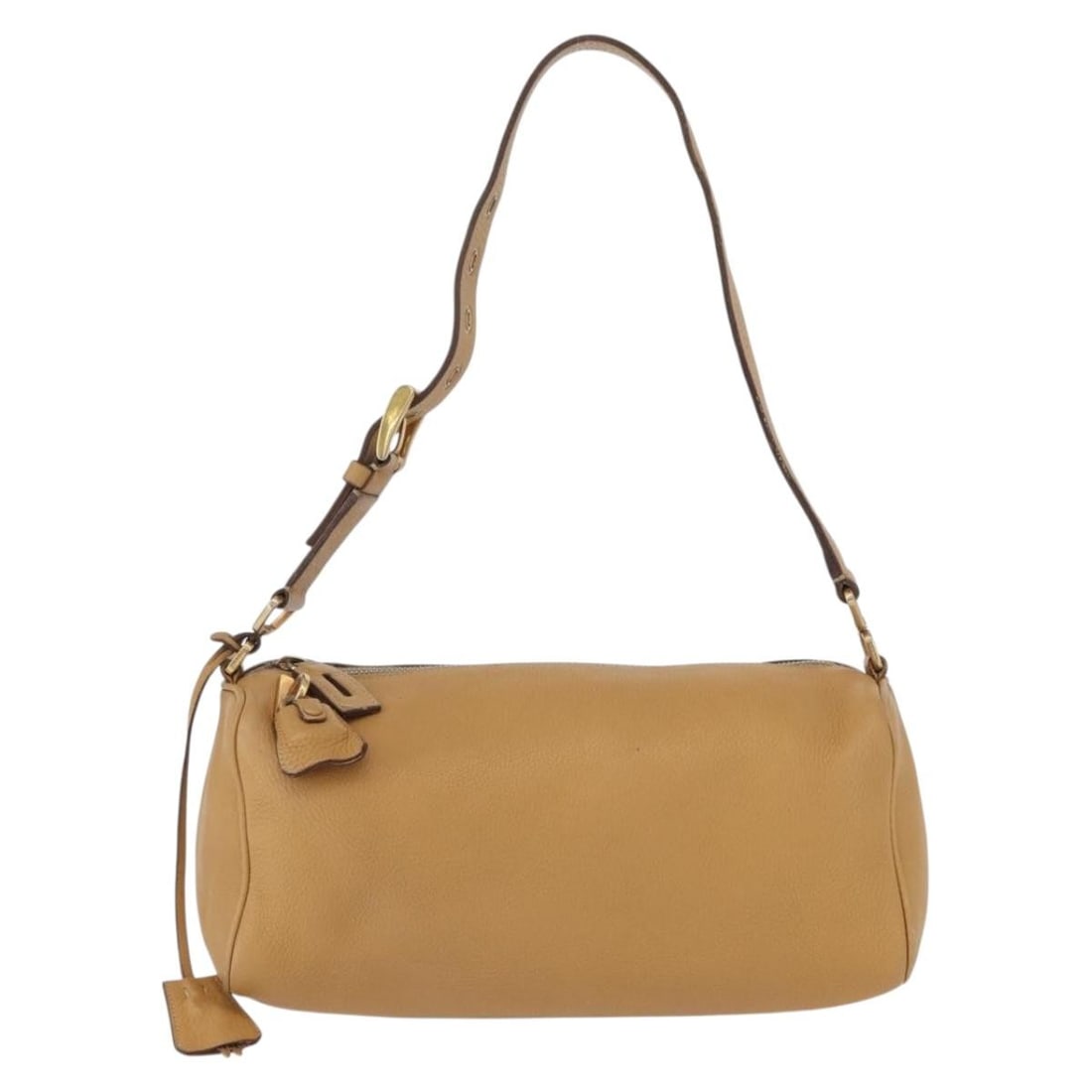 Prada Brown Leather Vintage Italian Shoulder Bag: Prada Brown Leather Vintage Italian Shoulder Bag This Prada vintage shoulder bag is crafted from brown leather and designed for women. It features a classic shoulder strap and metal fittings. The bag 