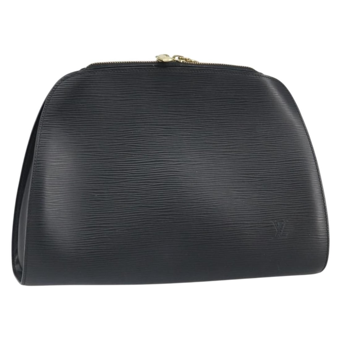 Louis Vuitton Epi Leather Dauphine GM Black Cosmetic Bag M48432: Louis Vuitton Epi Leather Dauphine GM Black Cosmetic Bag M48432 This Louis Vuitton Epi Dauphine GM cosmetic pouch in black features durable Epi leather with a textured finish. Designed for women, it o