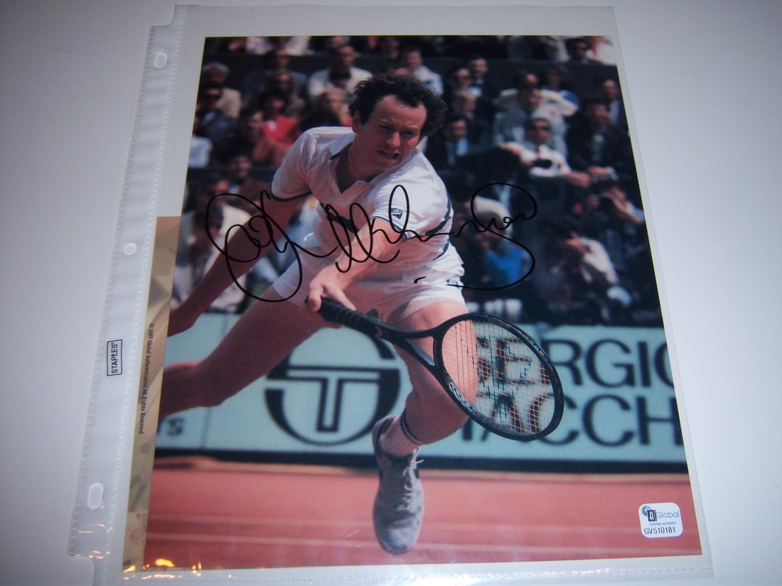 John McEnroe Autographed 8x10 Tennis Photo With GAI COA (1 of 2)