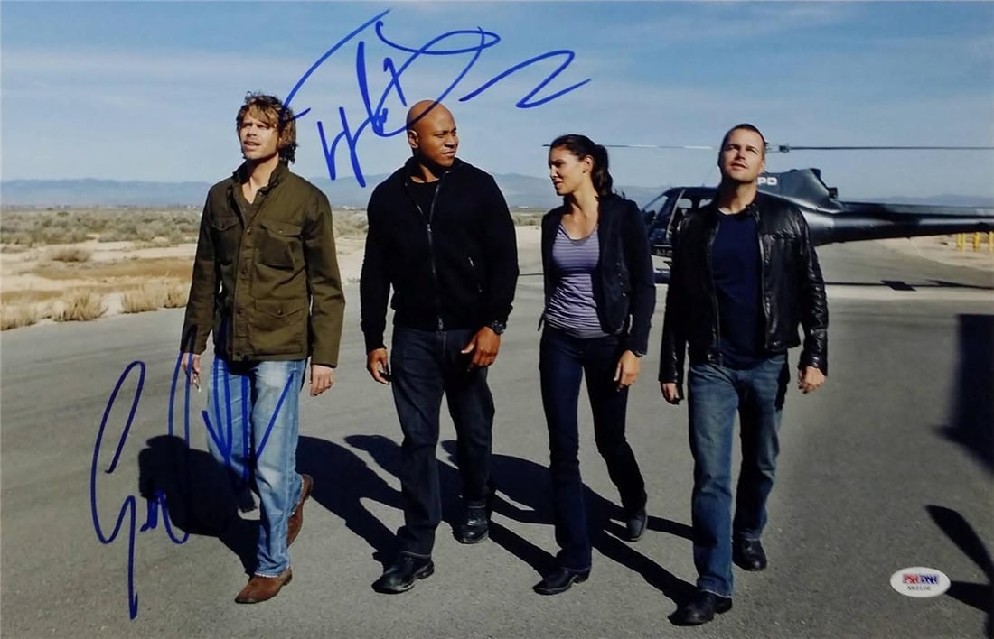 NCIS Los Angeles 11x17 Photograph Signed by LL Cool J and Eric Christian Olsen PSA: NCIS Los Angeles 11x17 Photograph Signed by LL Cool J and Eric Christian Olsen PSA Original 11x17 photograph from NCIS Los Angeles, signed by LL Cool J and Eric Christian Olsen. This collectible item 