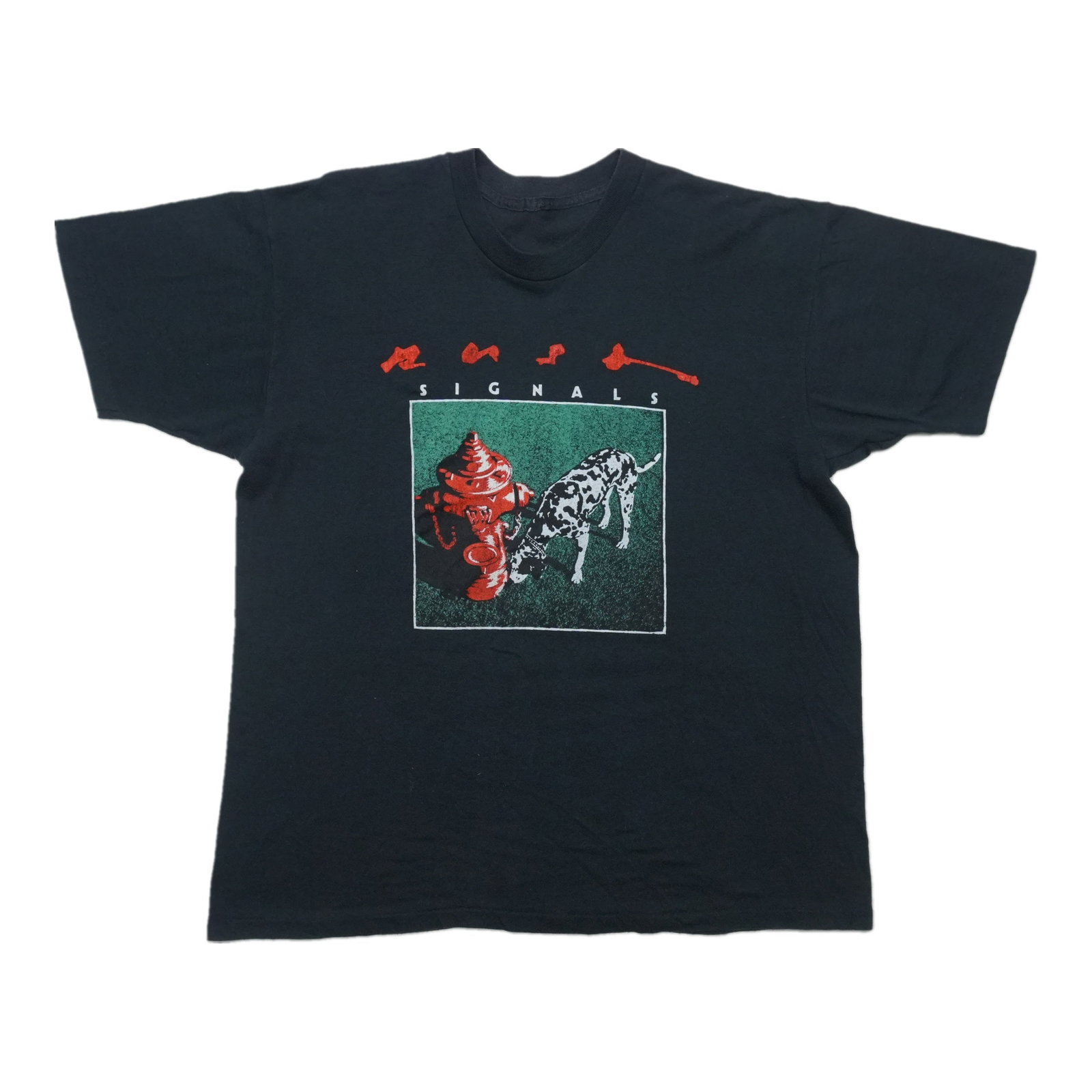 Vintage Rush Signals 1982 Tour Black Cotton Shirt (1 of 4)