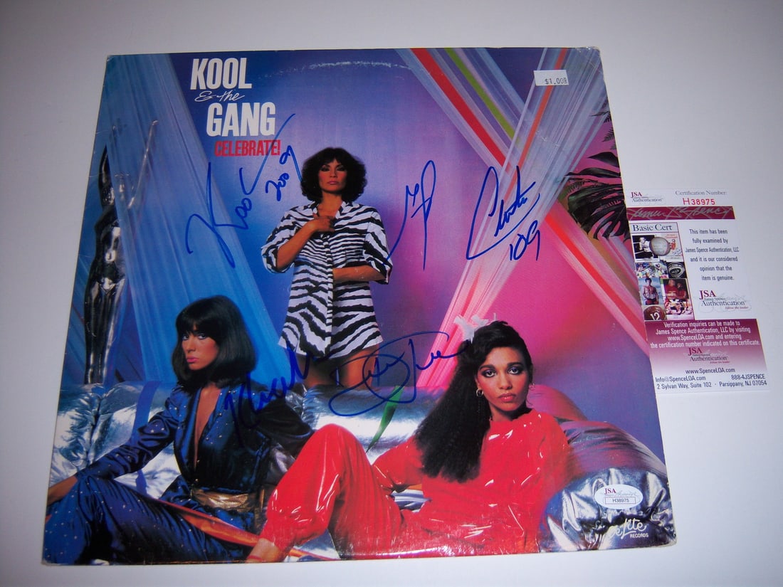 Celebrate Album Signed by Five Kool & The Gang Members JSA COA (1 of 2)