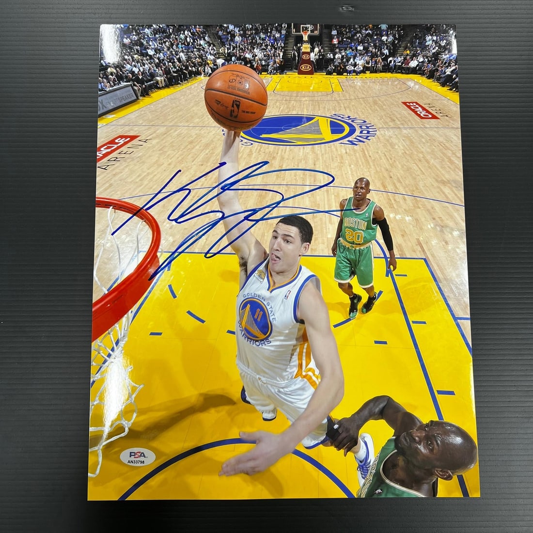 Klay Thompson Autographed 11x14 Photo PSA/DNA Golden State Warriors: Klay Thompson Autographed 11x14 Photo PSA/DNA Golden State Warriors This professionally printed 11x14 photograph features the signature of Klay Thompson, the renowned player from the Golden State Warr