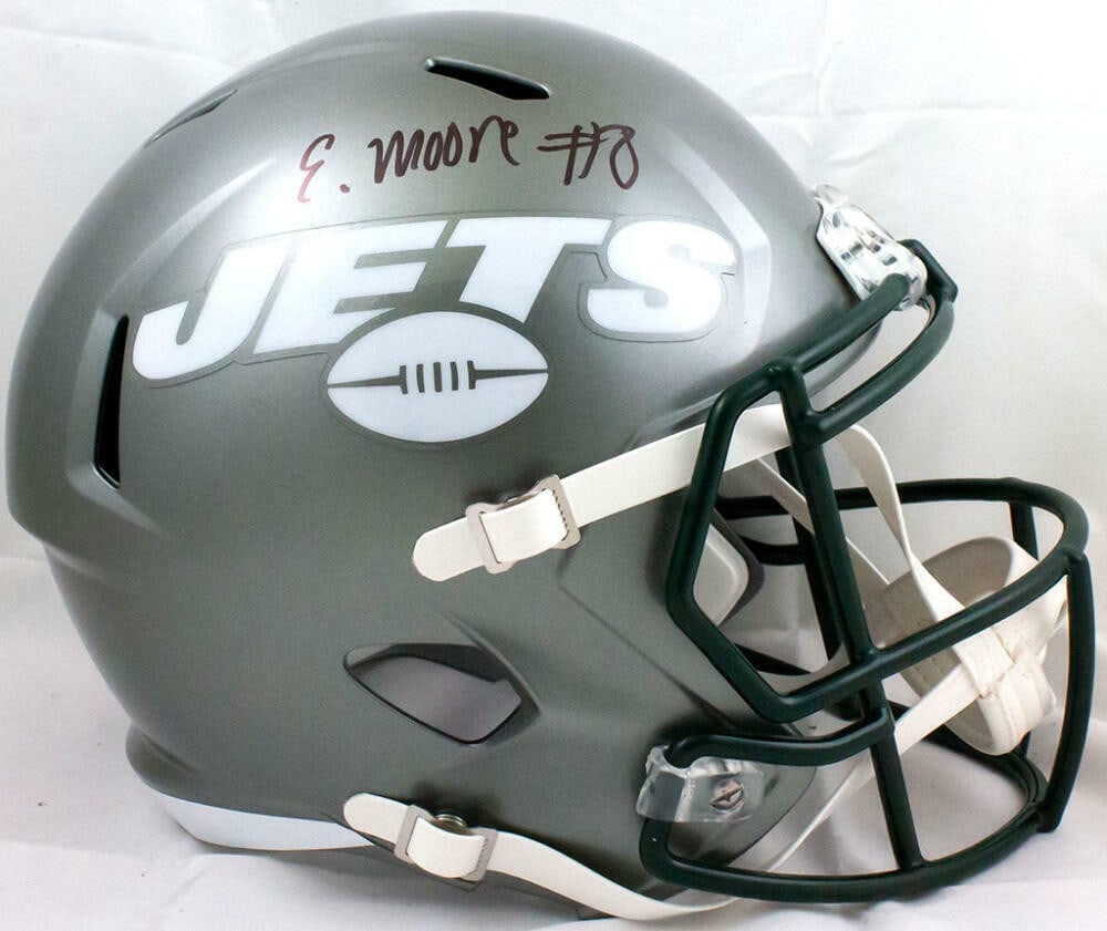 Elijah Moore Autographed NY Jets Flash Speed Helmet Beckett Authenticated (1 of 5)