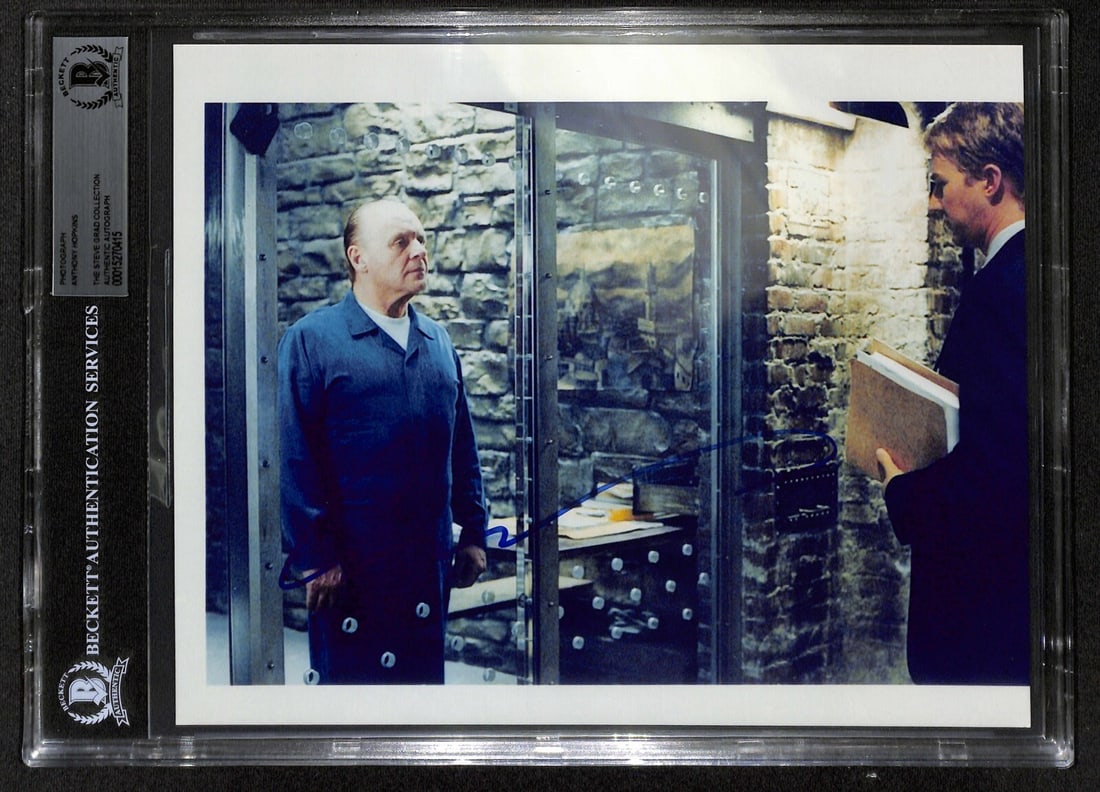 Anthony Hopkins Signed 8x10 Silence of the Lambs Photo Beckett Authenticated: Anthony Hopkins Signed 8x10 Silence of the Lambs Photo Beckett Authenticated This is an autographed 8x10 color photograph of Anthony Hopkins as Hannibal Lecter from the iconic film The Silence of the 
