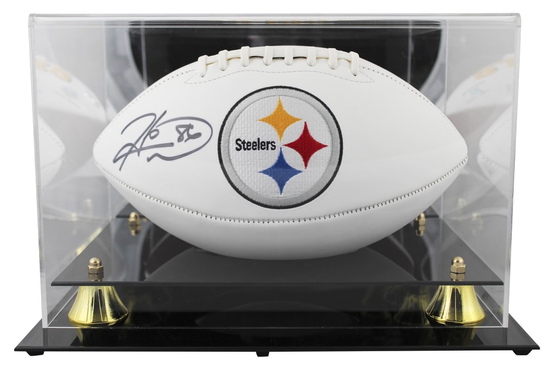 Hines Ward Autographed Pittsburgh Steelers Football with Beckett Authentication (1 of 3)