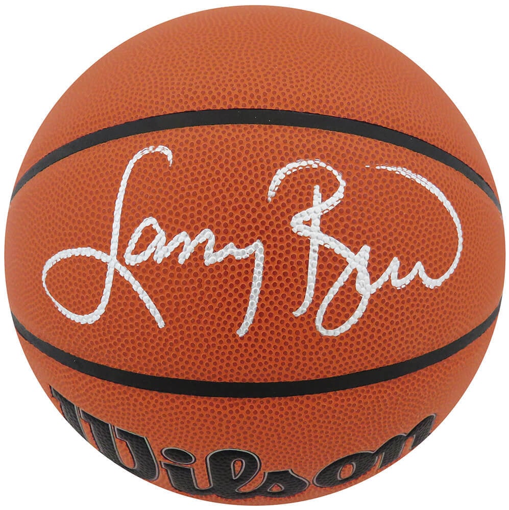 Larry Bird Signed Wilson NBA Basketball with Hologram Authentication: Larry Bird Signed Wilson NBA Basketball with Hologram Authentication This is an original Larry Bird signed Wilson Indoor/Outdoor NBA basketball, a must-have for any basketball enthusiast. The ball fea