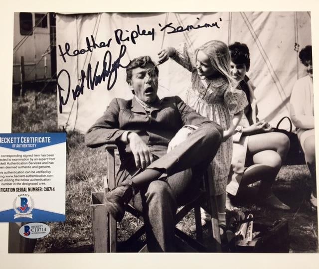 8x10 Photograph Signed by Dick Van Dyke and Heather Ripley with Beckett COA: 8x10 Photograph Signed by Dick Van Dyke and Heather Ripley with Beckett COA This original 8x10 photograph is signed by Dick Van Dyke and Heather Ripley. The photo is associated with Chitty Bang and co