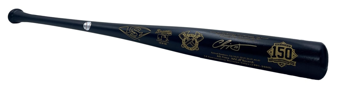 Fanatics Authenticated Chipper Jones Braves 150th Anniversary Bat 34 169 of 500 (1 of 3)