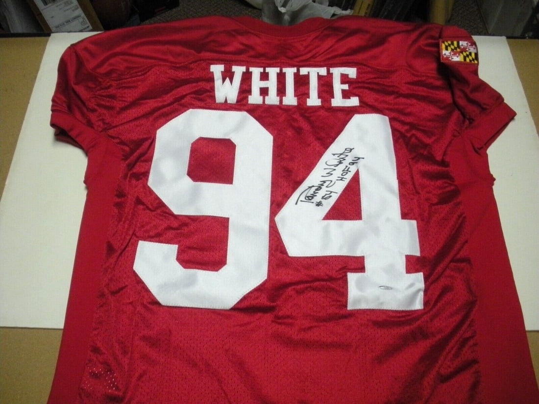 Randy White Signed Under Armour NFL Jersey with COA: Randy White Signed Under Armour NFL Jersey with COA This officially licensed Under Armour jersey, signed by Randy White, is a must-have for any NFL football fan. The jersey features a striking white a