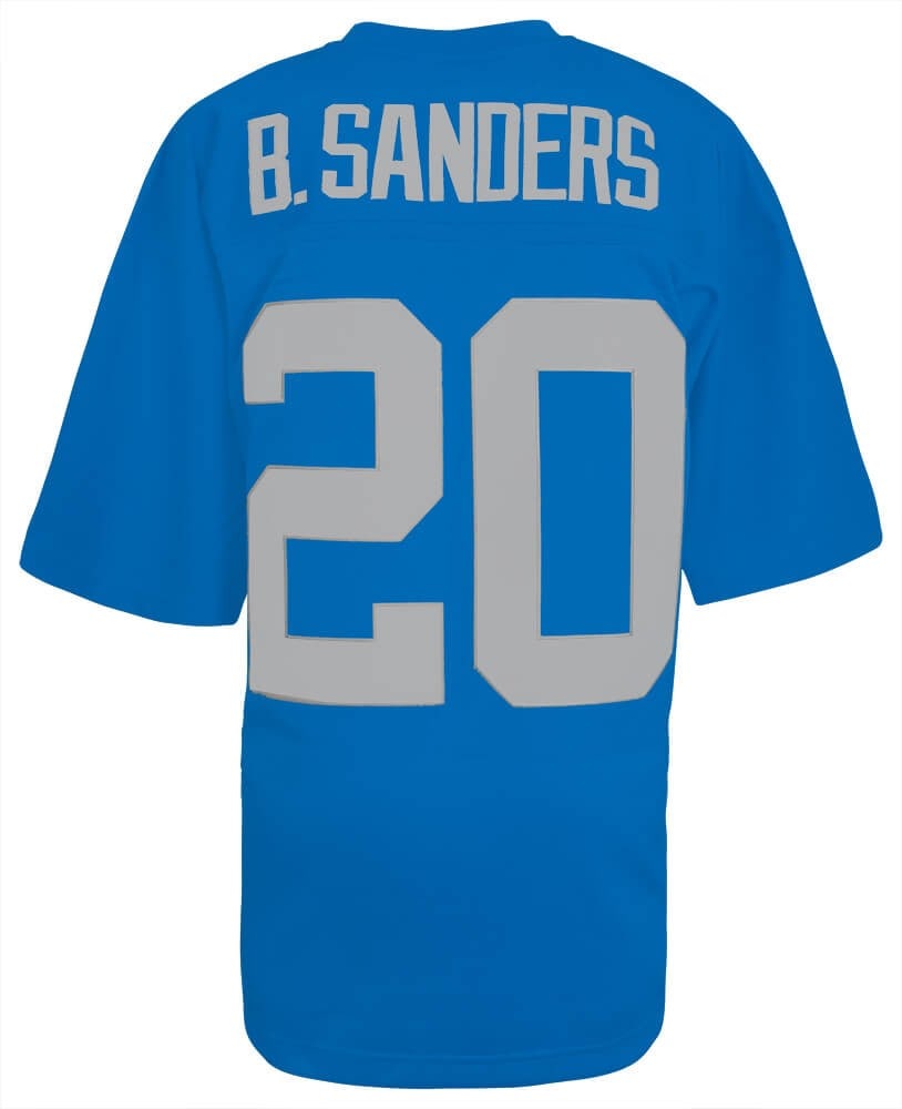 Barry Sanders Detroit Lions 1994 Throwback Football Jersey XL: Barry Sanders Detroit Lions 1994 Throwback Football Jersey XL Celebrate the legacy of Barry Sanders with this Detroit Lions 1994 throwback football jersey. This men's adult X-Large jersey features the