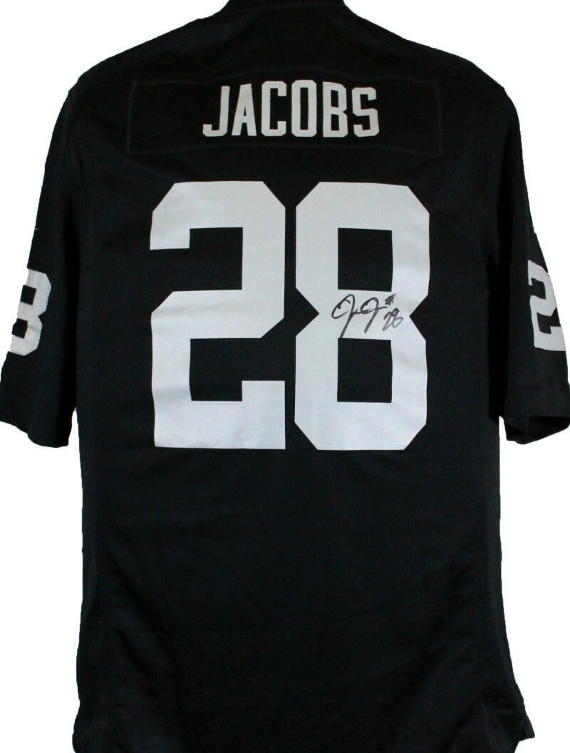 Josh Jacobs Signed Las Vegas Raiders Black Nike Jersey Beckett Authenticated (1 of 5)