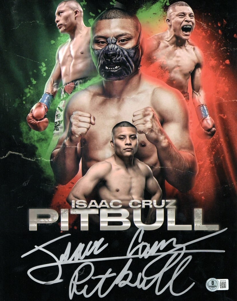 Isaac Cruz Autographed 11x14 Photo Collage Pitbull Beckett Authenticated (1 of 2)