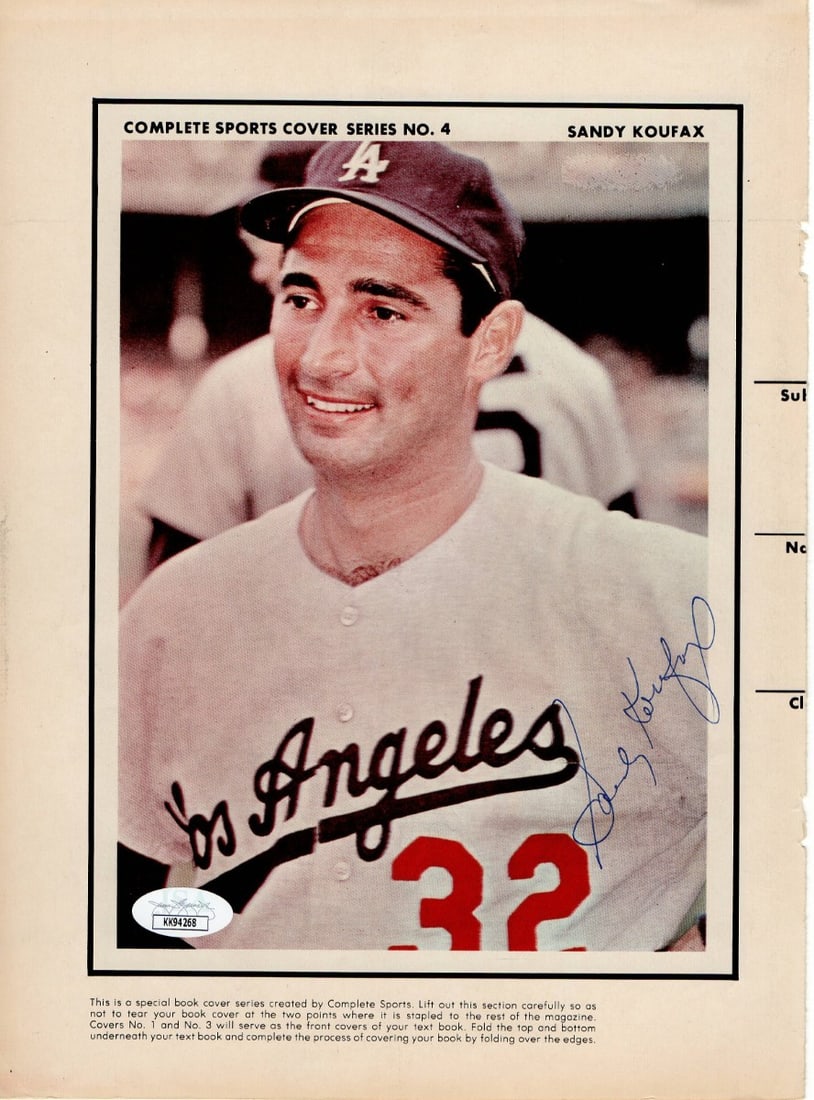 Sandy Koufax Bart Starr Signed 8x11 Photo Dodgers JSA Authenticated: Sandy Koufax Bart Starr Signed 8x11 Photo Dodgers JSA Authenticated This is an original 8x11 magazine photo featuring the autographs of baseball legends Sandy Koufax and Bart Starr, authenticated by J