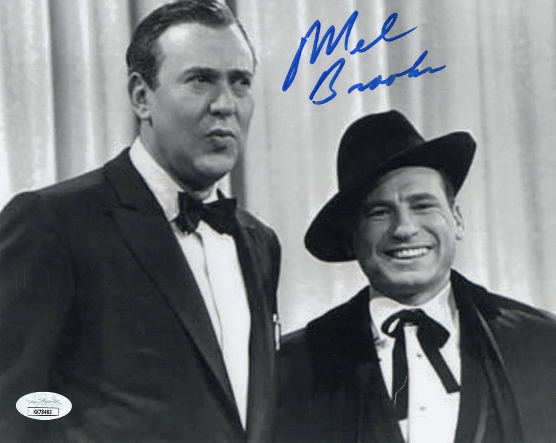 8X10 Photograph Signed by Mel Brooks and Carl Reiner JSA Authenticated: 8X10 Photograph Signed by Mel Brooks and Carl Reiner JSA Authenticated This is an original 8x10 vintage photograph signed by Mel Brooks, featuring Carl Reiner. The autograph has been authenticated by 
