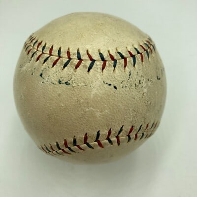 1919 American League baseball signed by Kid Gleason JSA COA: 1919 American League baseball signed by Kid Gleason JSA COA This is an official 1919 American League Ban Johnson baseball, single signed and inscribed by Kid Gleason, who was the manager of the 1919 C
