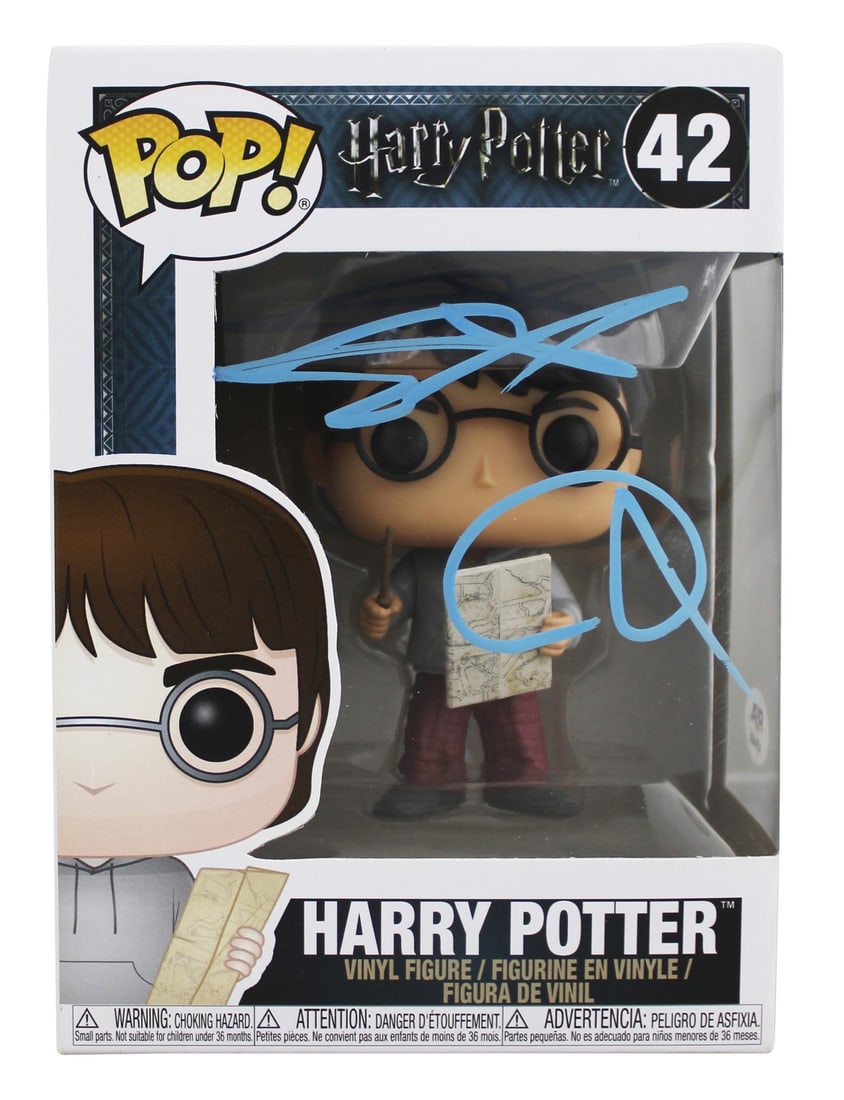 Daniel Radcliffe Signed Harry Potter #42 Funko Pop PSA Certified: Daniel Radcliffe Signed Harry Potter #42 Funko Pop PSA Certified This authentic Harry Potter #42 Funko Pop Vinyl Figure has been personally signed by Daniel Radcliffe, the iconic actor known for his r