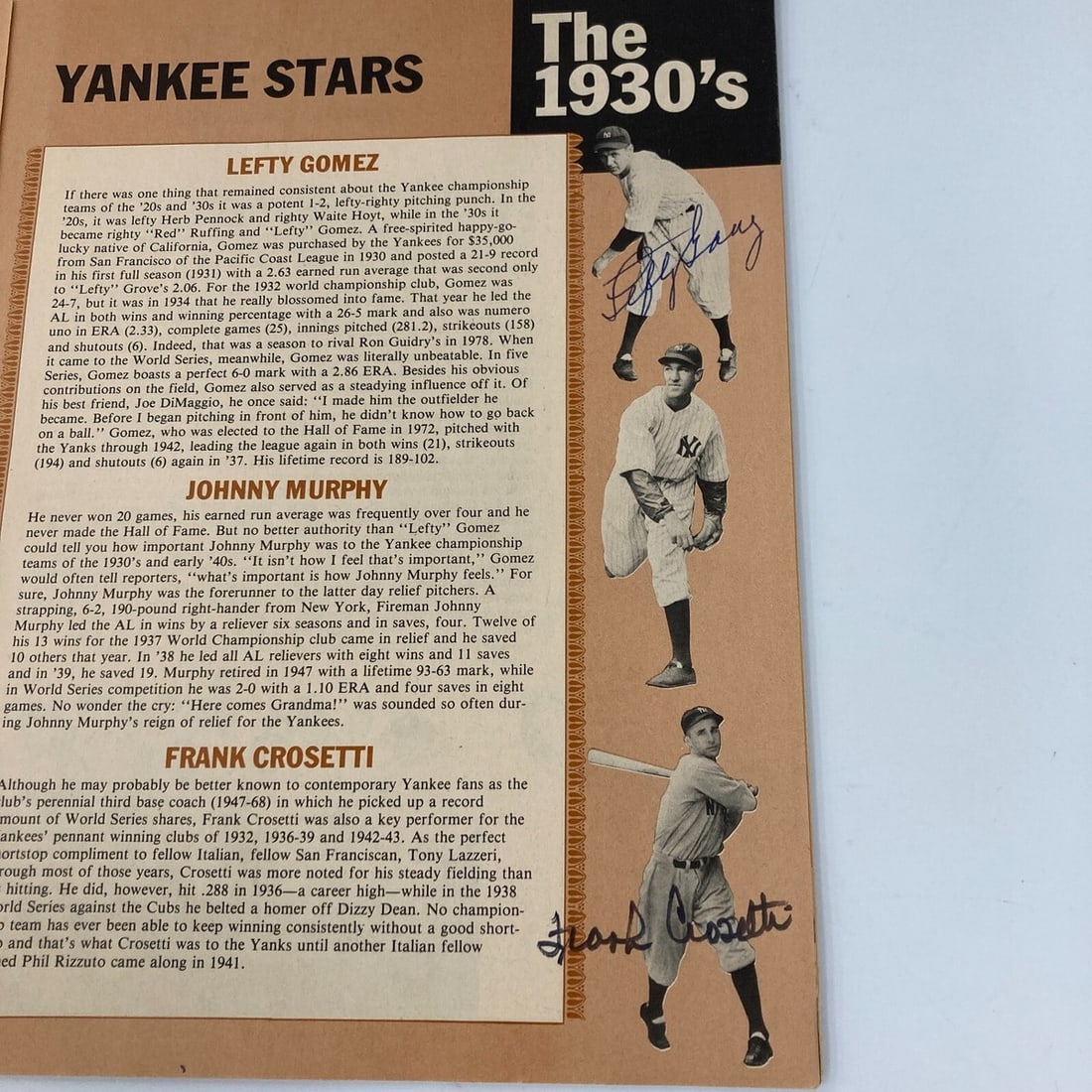 JSA authenticated Yankees program with 200 plus signatures - 10