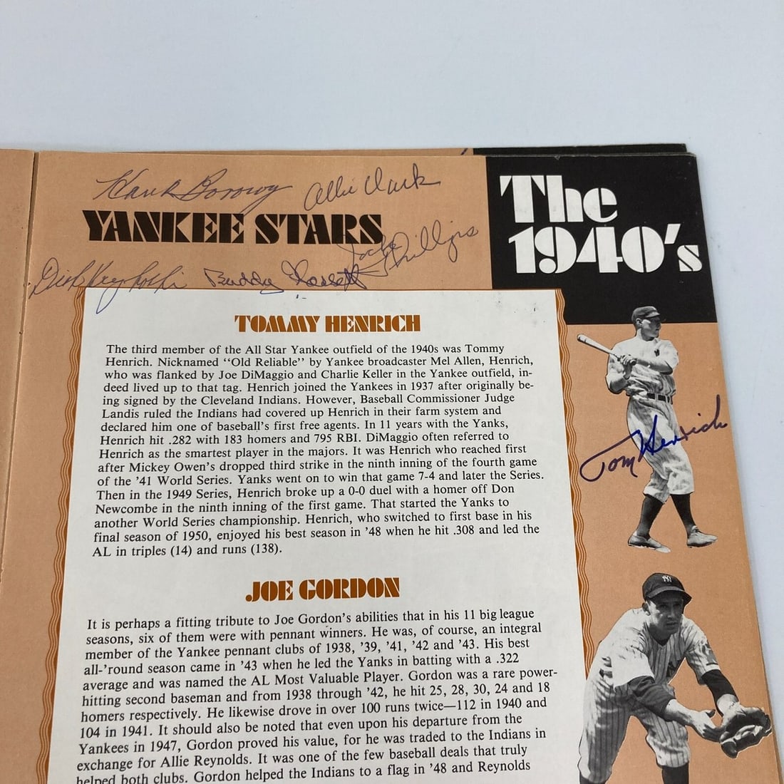 JSA authenticated Yankees program with 200 plus signatures - 13