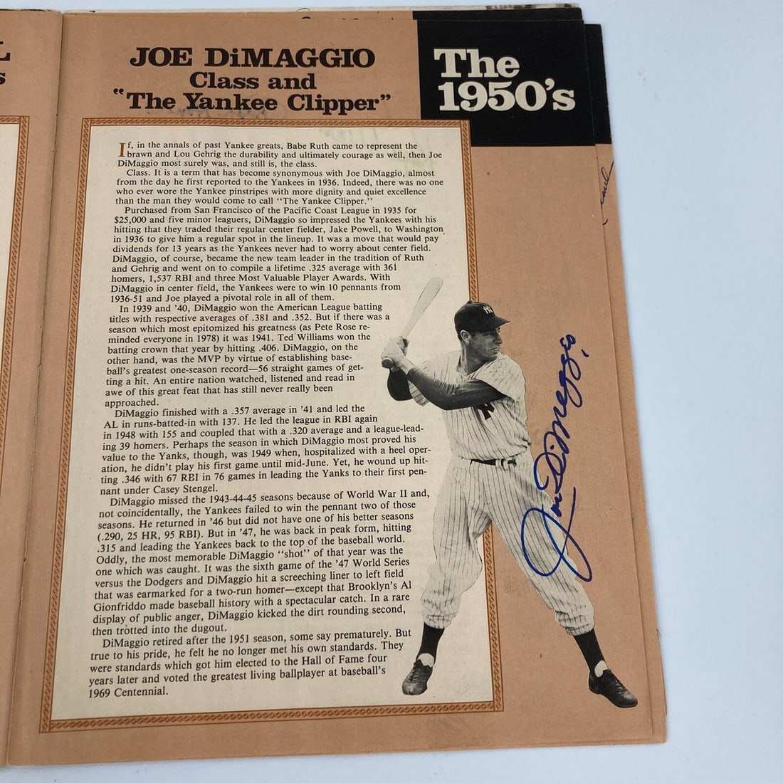 JSA authenticated Yankees program with 200 plus signatures - 18