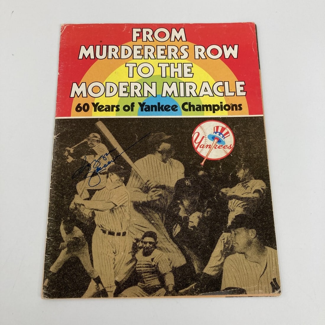 JSA authenticated Yankees program with 200 plus signatures - 6