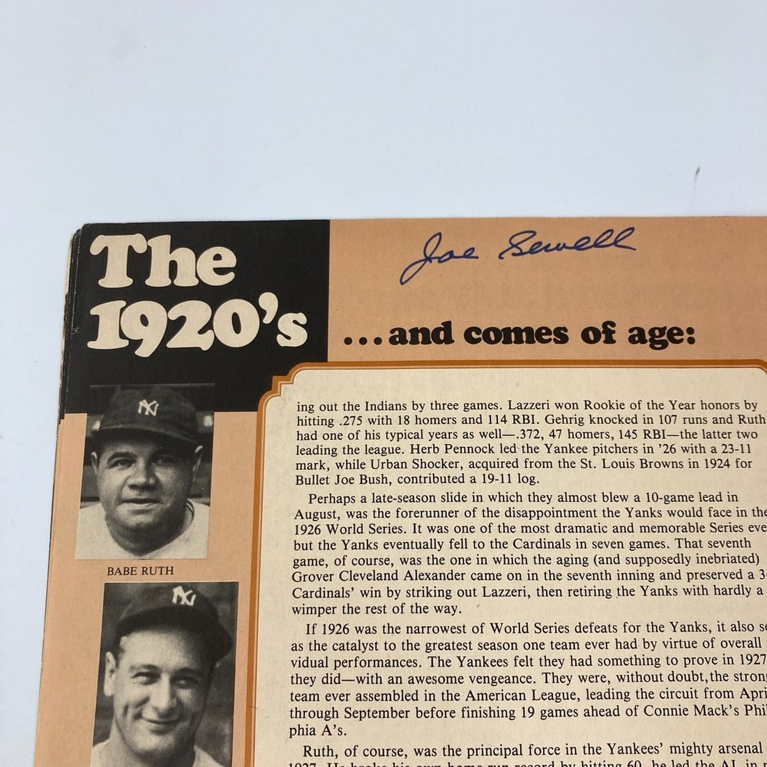 JSA authenticated Yankees program with 200 plus signatures - 8