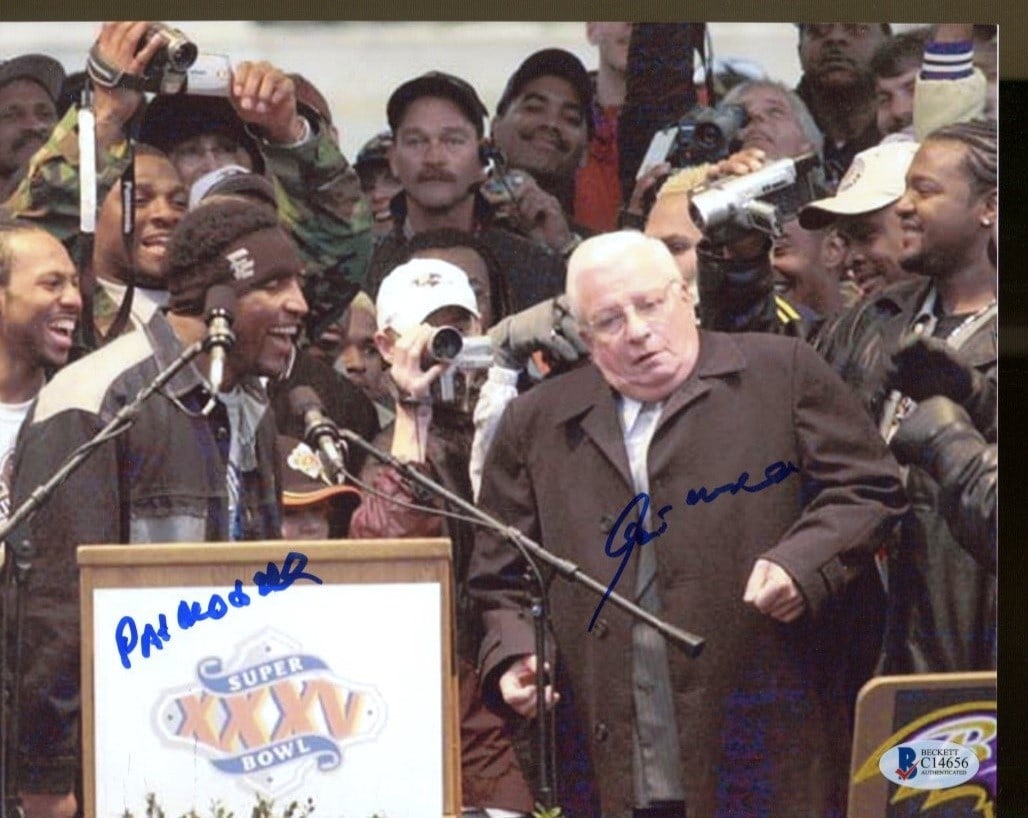 Art Modell Autographed Photo 8x10 Beckett Authenticated NFL Memorabilia (1 of 1)