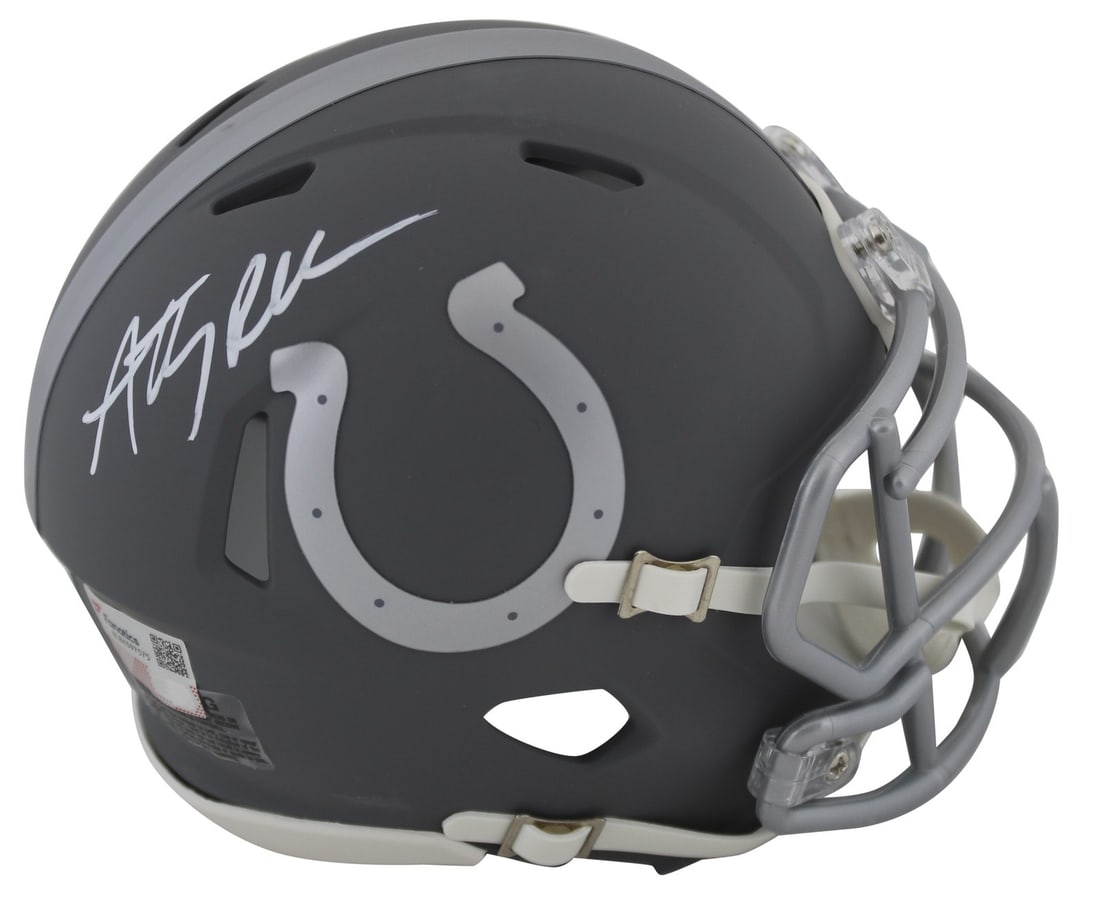 Anthony Richardson Autographed Slate Speed Mini Helmet Indianapolis Colts Fanatics COA (1 of 2)