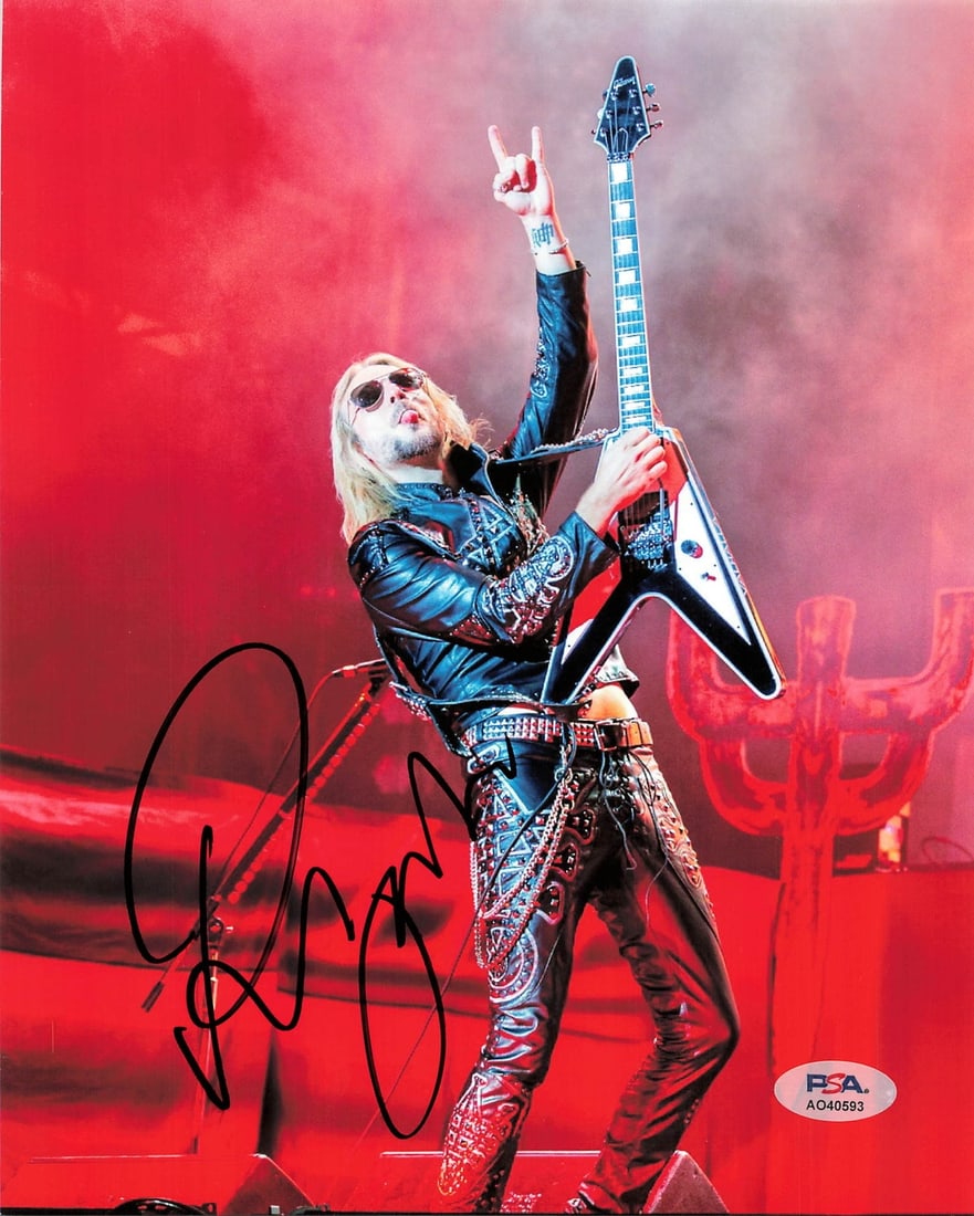 Richie Faulkner Signed 8x10 Photo PSA/DNA Authentic Judas Priest Memorabilia: Richie Faulkner Signed 8x10 Photo PSA/DNA Authentic Judas Priest Memorabilia This is a professionally printed 8x10 photograph signed by Richie Faulkner, the guitarist for the iconic heavy metal band J