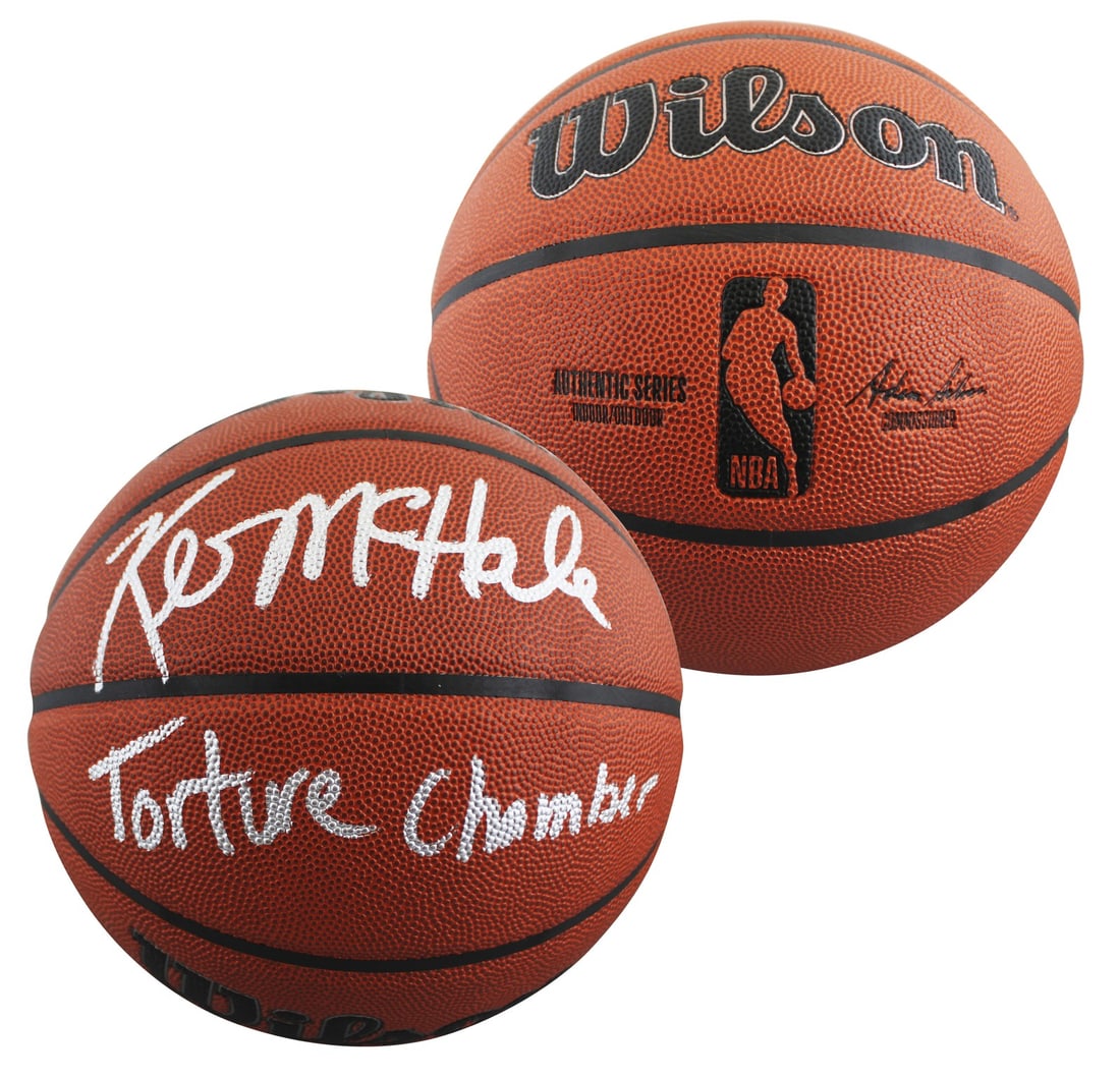 Kevin McHale Signed Wilson Basketball with Torture Chamber Inscription BAS Authenticated (1 of 4)