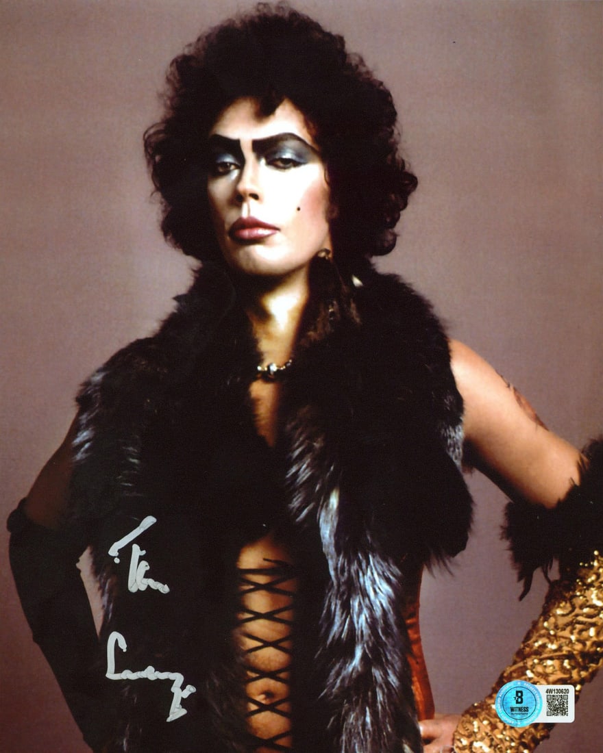 Tim Curry Signed 8x10 Photo Rocky Horror Picture Show Beckett Authenticated: Tim Curry Signed 8x10 Photo Rocky Horror Picture Show Beckett Authenticated This is an authentic 8x10 vertical photograph from The Rocky Horror Picture Show, personally signed by Tim Curry. The signat