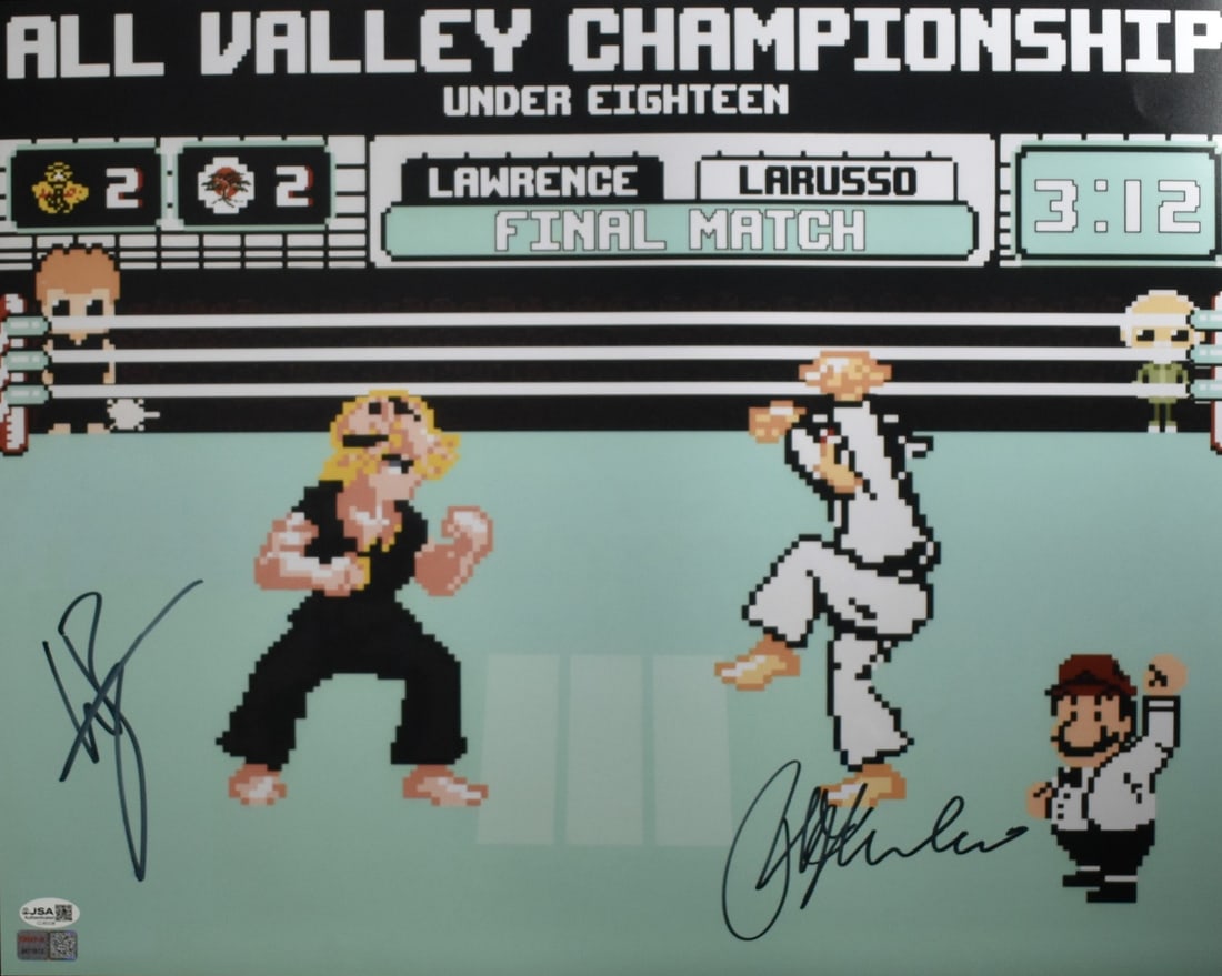 16x20 Karate Kid Photo Signed by Ralph Macchio and William Zabka JSA Authenticated (1 of 4)