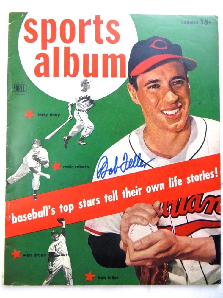 1951 Sports Album Magazine Signed by Bob Feller JSA Authenticated (1 of 4)