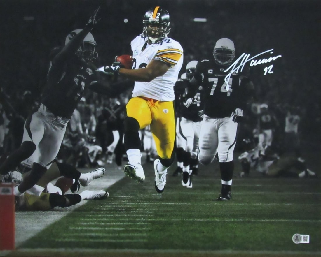 James Harrison Autographed 16x20 Photo Pittsburgh Steelers BAS Authenticated: James Harrison Autographed 16x20 Photo Pittsburgh Steelers BAS Authenticated Capture a moment from NFL history with this James Harrison Signed/Autographed 16x20 Photo showcasing him in action with the