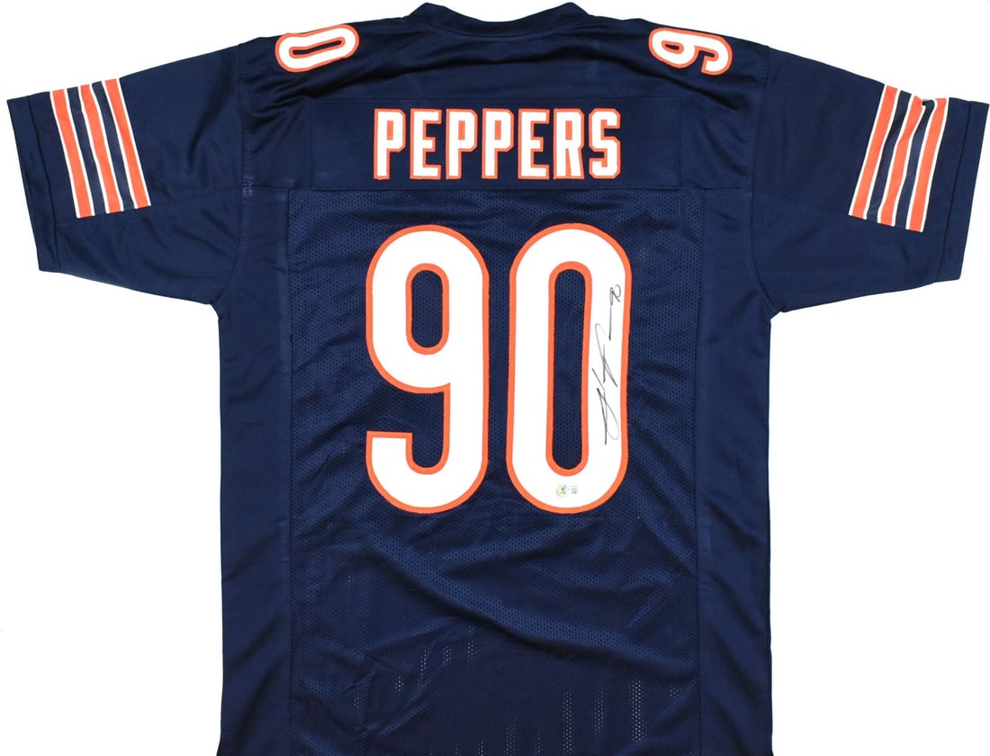Julius Peppers Signed Blue Football Jersey With Beckett Authentication (1 of 3)