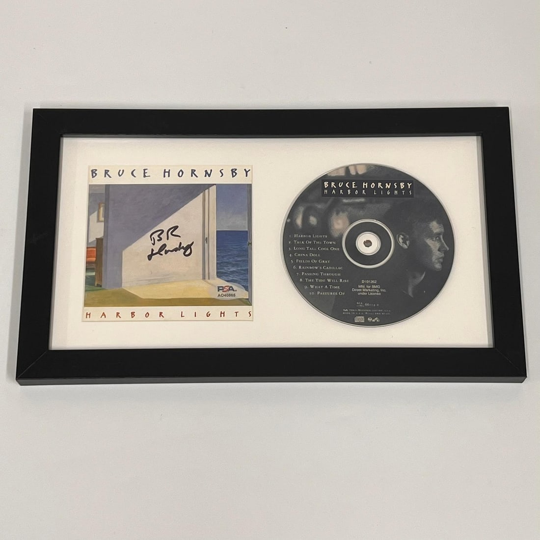 Bruce Hornsby Signed Harbor Lights Framed CD Album PSA/DNA Certified (1 of 3)